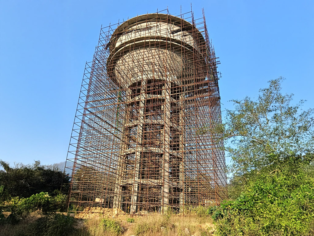 10 Lakhs Liter 20m Staging OHT for Ssea Bird Project